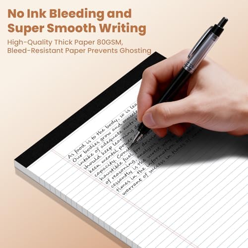 36pcs Legal Pads 8.5 x 11, Perforated White Notepad 8.5x11, 50Sheets/Pad