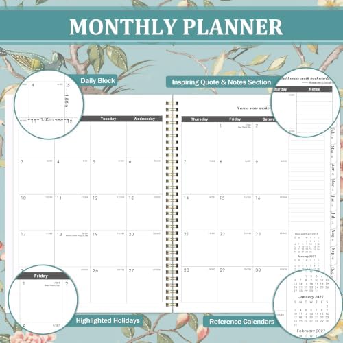 2027-2031 Monthly Planner - 5 Year Planner/Calendar 2027-2031, 9" x 11"
