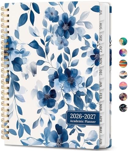 Planner 2026-2027, Weekly & Monthly Academic Calendar, Jul 2026 – Jun 2027