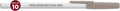 DISCOUNT PROMOS Custom Value Stick Pens Set of 10, Personalized Bulk Pack - Black Ink, Great for Office, School, Business, Tradeshows, Events - Grey