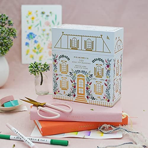 Primrosia Ultimate Coloring Duo – 48 Gel Pens + 100 Dual Tip Markers
