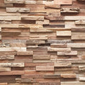 Wall!Supply 3D Wall Panels – Reclaimed Rustic Asian Teak Wood – Home Decor Wallpaper Alternative for Living Room, Bedroom & Office – Easy DIY Installation – 10 Pack, Covers 9.6 Sq Ft