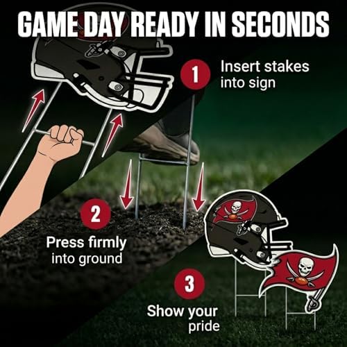 NFL Logo & Helmet 2 Pack Yard Sign Set