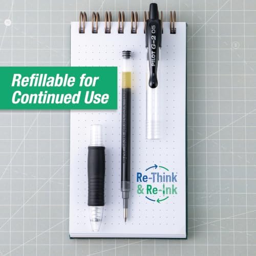 PILOT G2 Premium Gel Roller Pens, Gel Pens Black, Pack of 14