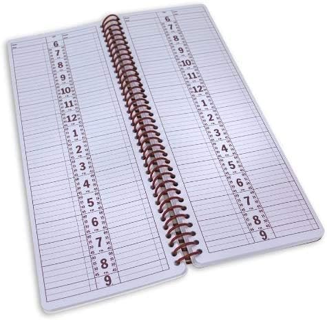 Portage Notebooks Appointment Book – Large 5" x 13.5" Undated Planner for Daily Scheduling - 2 Column Professional Daily Planner Undated for Office, Home, or Salon Use