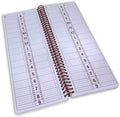 Portage Notebooks Appointment Book – Large 5" x 13.5" Undated Planner for Daily Scheduling - 2 Column Professional Daily Planner Undated for Office, Home, or Salon Use