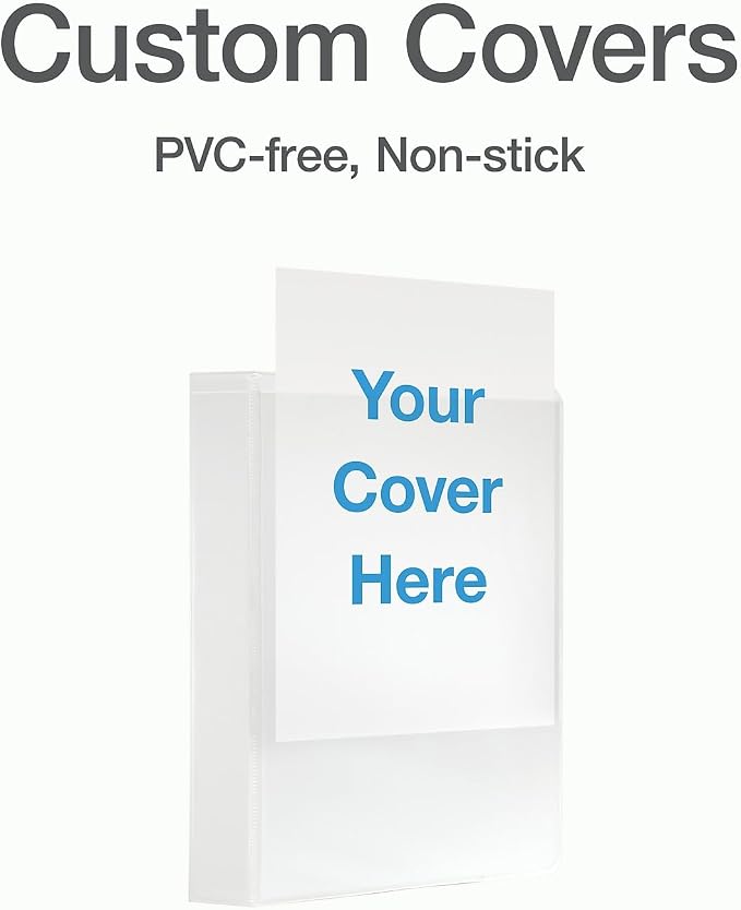 Cardinal 3 Ring Binder, 1.5 Inch Heavy Duty XtraLife Binder, Locking Slant-D Rings, Crack-Resistant Cover & Spine, ClearVue Covers, Holds 375 Sheets, PVC-Free, White (26310)