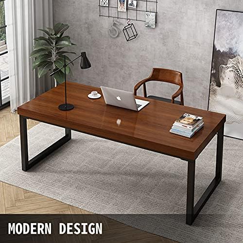 VEVOR Set of 2 Steel Table Legs, 28”Height 23”Wide Dining Table Legs,Heavy Duty 3.1" Square Box Section Square Table Legs, 28x23x3.1 Inch Black Industrial Country Style Metal Dining Legs