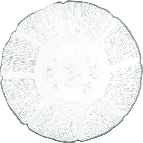 Carlisle FoodService Products Petal Mist Plate, Heavy Duty Polycarbonate Dish for Serving, 7.5", 36 Count, Clear