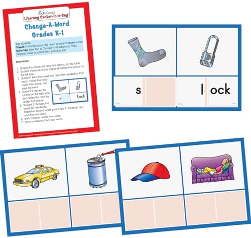 Really Good Stuff Change-A-Word Onsets and Rimes Literacy Center