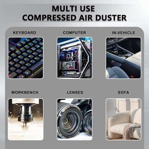SDFM Compressed Air Duster - 3-Gear Adjustable Rechargeable Air Duster
