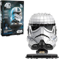4D Build Star Wars Stormtrooper Helmet 3D Puzzle Model Kit, Room Display