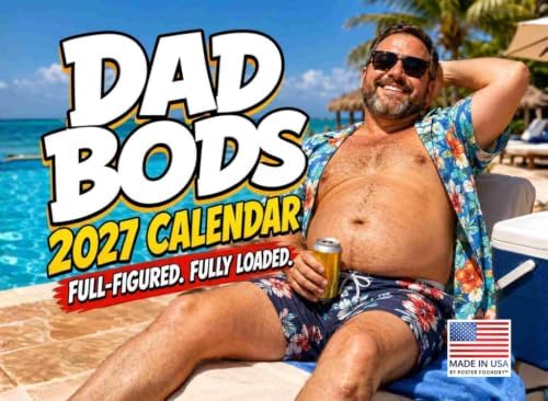 Dad Bods Calendar 2027 Monthly Wall Calender 12 Month