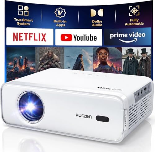 Aurzen EAZZE D1 Smart Portable Outdoor Projector with WiFi and Bluetooth