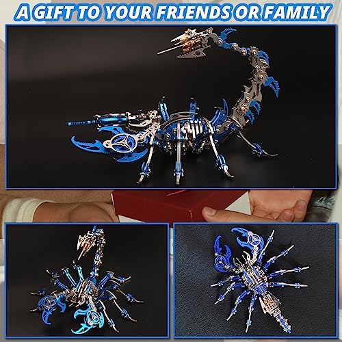3D Metal Puzzles for Adults, Metal Model Kits Scorpion Metal Building Kit