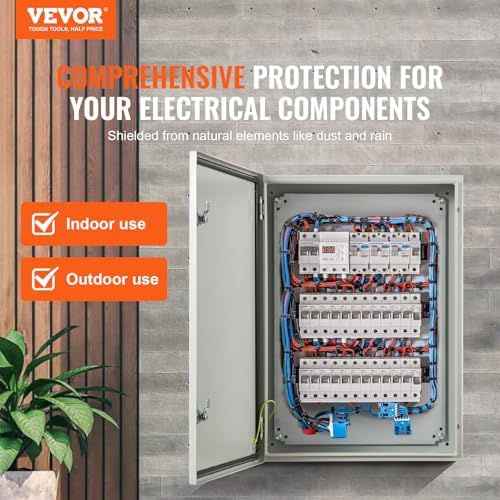 VEVOR Electrical Enclosure Box IP66 0,059" Cold-Rolled Steel Junction Box