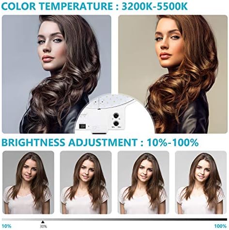 NEEWER 18 Inch Ring Light with Tripod Stand, 55W Large LED Ringlight, Cold Shoe Phone Holder Compatible with iPhone Camera for Video Recording Photography Streaming Selfie Makeup Studio Photo, RL-18
