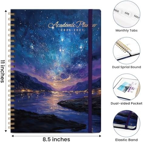 ZOTIA Planner 2026-2027 Jul 2026-Jun 2027 Academic Monthly & Weekly Planner
