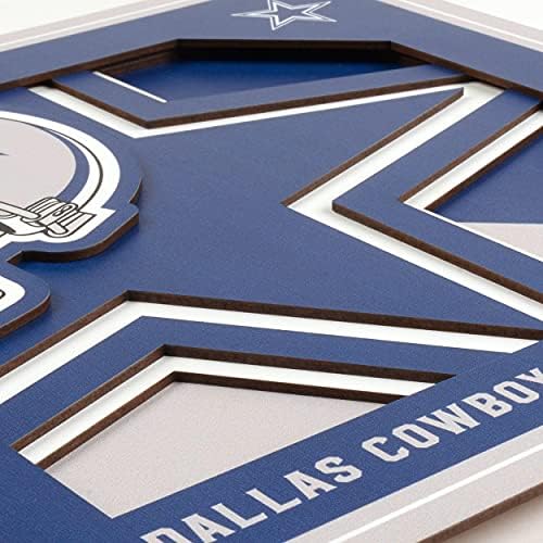 YouTheFan NFL Dallas Cowboys 3D Logo Series Wall Art