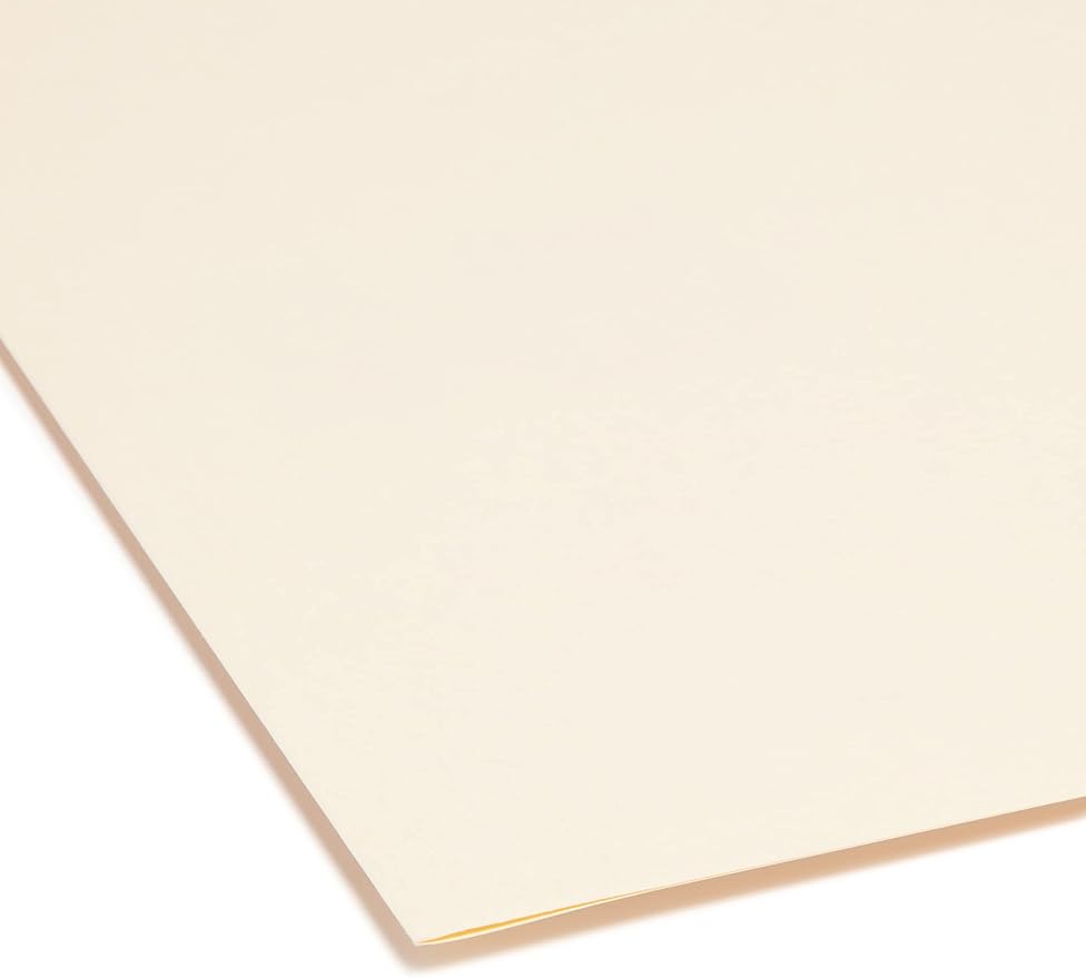 Smead File Folder, Reinforced 1/3-Cut Tab, Assorted Positions, Legal Size, Manila, 100 per Box (15334)