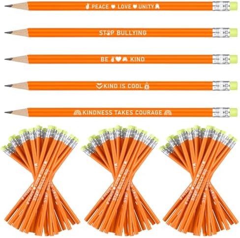 AmazingSpark 100 Pcs Anti Bullying Awareness Pencil Bulk Against Bullying