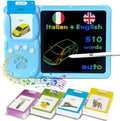 Talking Flash Cards with Writing Tablet - Italian English, Blue