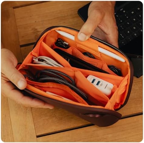 Peak Design Small Tech Pouch, Kelp, Electronics Organizer for Travel or Everyday Carry, Origami-Style Storage, Cable Pass-Through, Weatherproof Recycled Nylon, Gear Carry Bag for Men and Women