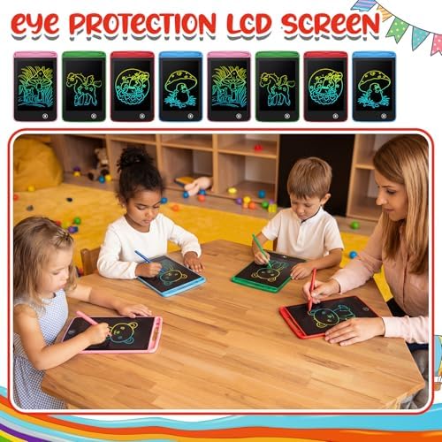 Tinlade 12 Pack LCD Writing Tablet for Kids, 6.5 Inch Drawing Pad