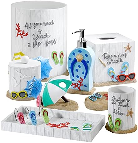 Avanti Linens - Tumbler, Countertop Cup for Bathroom or Kitchen, Beach Inspired Bathroom Decor (Beach Mode Collection) \