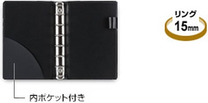 Reimei Fujii WPF801D Refill File Pocket Size Synthetic Leather Orange