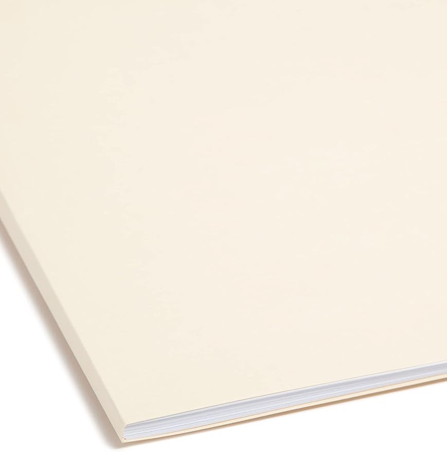 Smead Fastener File Folder, 2 Fasteners, Straight-Cut Tab, Legal Size, Manila, 50 per Box (19513)