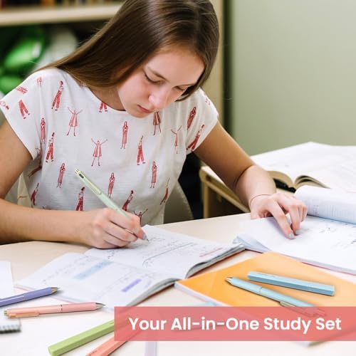 Taja 24 Pack Bible Highlighters and Pens Set, No Bleed and Quick-Drying