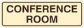 Standard Conference Room Sign - Ivory/Dark Brown - Small 1 Pack