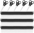 Honoson 150 Pack Student Scissors Bulk with Ruler Blade,Black