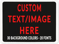 Custom Sign Personalized Custom Metal Sign, Customize For Office, Business, Workplace, Office, Home, Delivery Signs 8x12