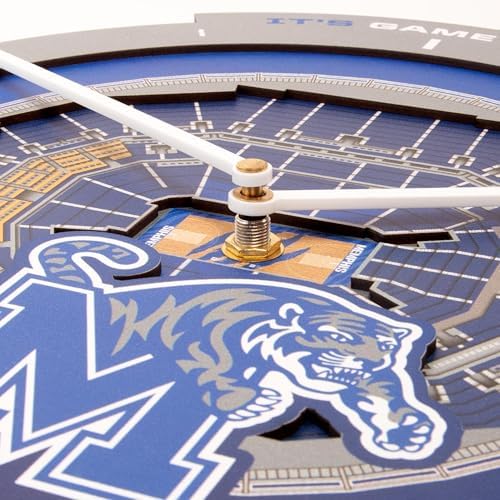 YouTheFan NCAA Memphis Tigers StadiumView 3D Wall Clock