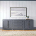 Martha Stewart Lily Pond 3-Piece Modular Cabinet Set, Slate Blue