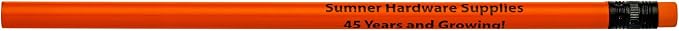 Pencil Guy Promotional Personalized Imprinted Red Neon Round Pencils 144 to a box. 6 colors to choose from!