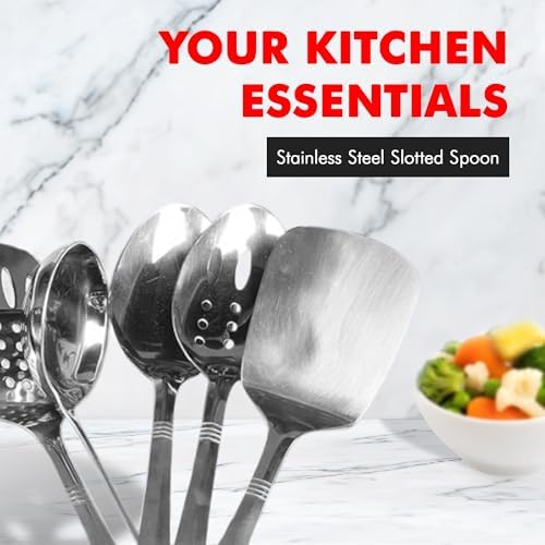 Chef Craft Select Slotted Spoon, 13 inch, Stainless Steel