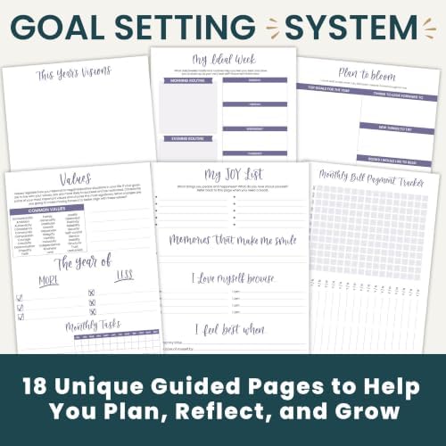 bloom daily planners 2027 Planner for Women (8.5" x 11") - Weekly & Monthly Calendar Year (January to December) Softcover Agenda Book Organizer with Stickers & Stencil - Wildflower Mountainside