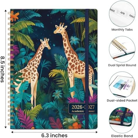 ZOTIA Planner 2026-2027 Jul 2026-Jun 2027 Academic Monthly & Weekly Planner