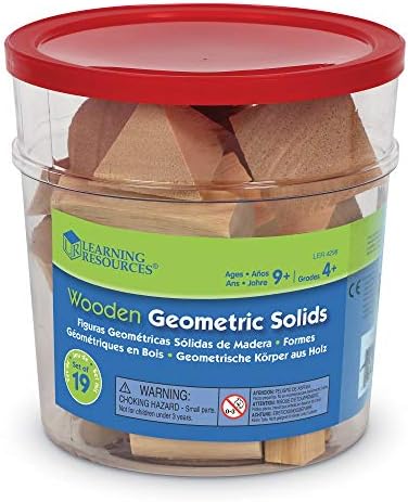 Learning Resources Wood Geometric Solids -