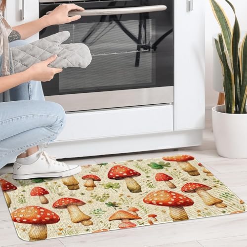 Kitchen Rugs and Mats,Washable Non-Slip Floor Mats Door Mat