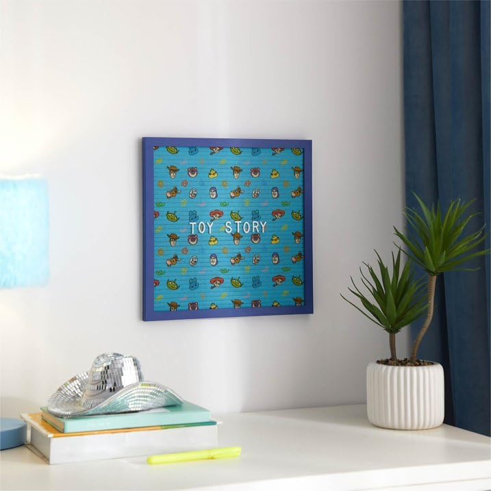 Disney Pixar Toy Story 12"x12" Letter Board,Message Board Sign for Desk, Room Decor, Quotes, Notes & Personalized Display,Includes 145 Characters