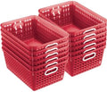 Really Good Stuff Large Plastic Book Baskets, 13.25" by 10" by 5.5"-12-Pack