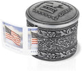 Floral Metal Stamp Coil Dispenser (Holds a Roll of Forever Postage Stamps) Holder
