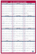 AT-A-GLANCE Erasable Calendar 2025-2026, Dry Erase Wall Planner, 24" x 36", Large, Academic & Regular Year, Double Sided, Vertical (PM210S28)