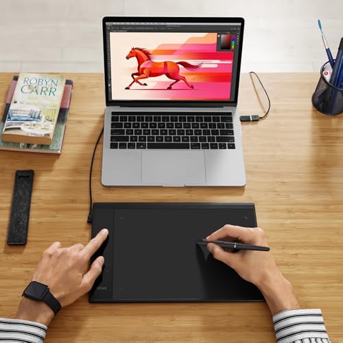 VEIKK A30 V3 Drawing Tablet, 10x6,16384 Levels Pressure Battery Free Pen