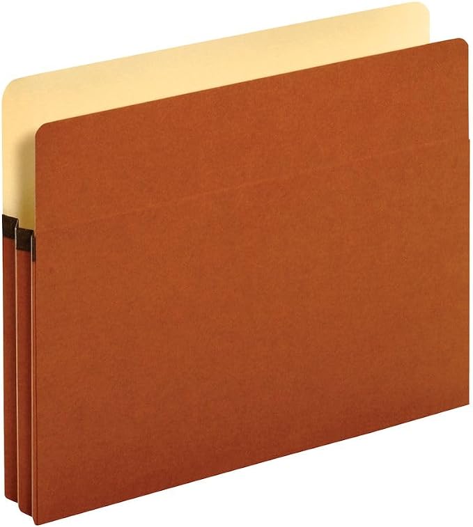 Pendaflex File Pockets, 1.75 Inch Expansion, Brown, Letter, 25 per box (1514C-OX)