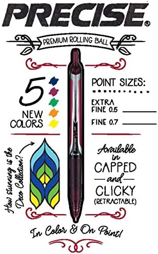 PILOT Precise V5 RT Rolling Ball Pens, 0.5 mm, Pack of 48